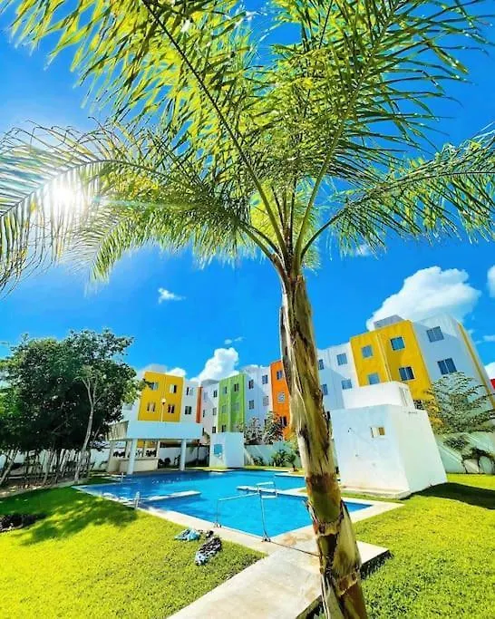 普拉亚卡门Tropical Flat Next To The Jungle公寓 普拉亚卡门